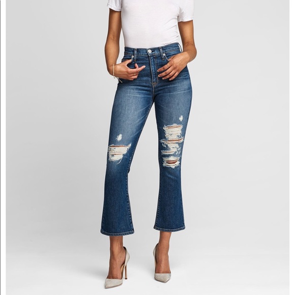 NEW • Hudson • Brix High Rise Crop Bootcut Jeans
